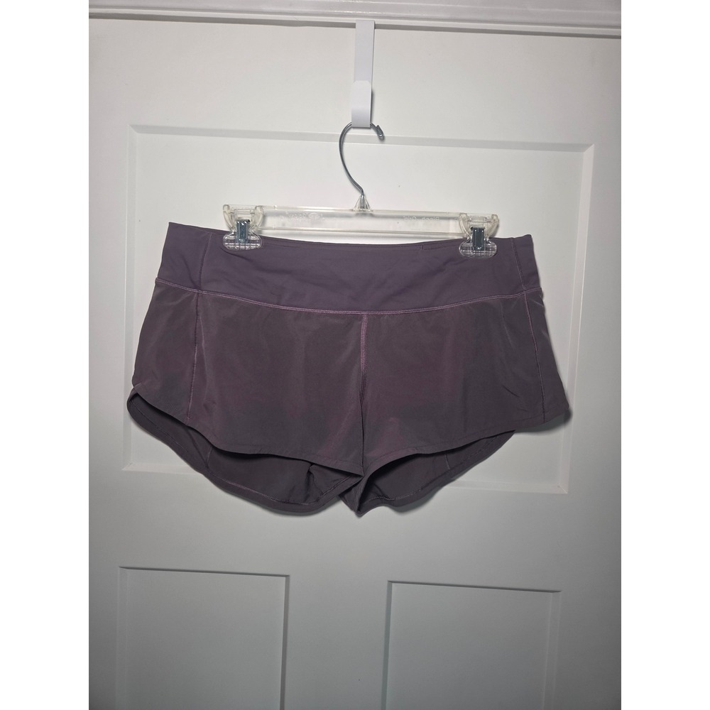 Lululemon Speed Up Low Rise Lined Short 2.5 Purple Mauve LW7AWYR Size 8